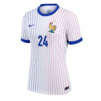 Camiseta Francia Ibrahima Konate #24 Segunda Equipación Replica Eurocopa 2024 para mujer mangas cortas
